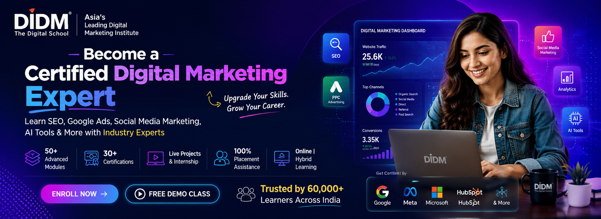 Learn Online Digital Marketing Course across India - DIDM